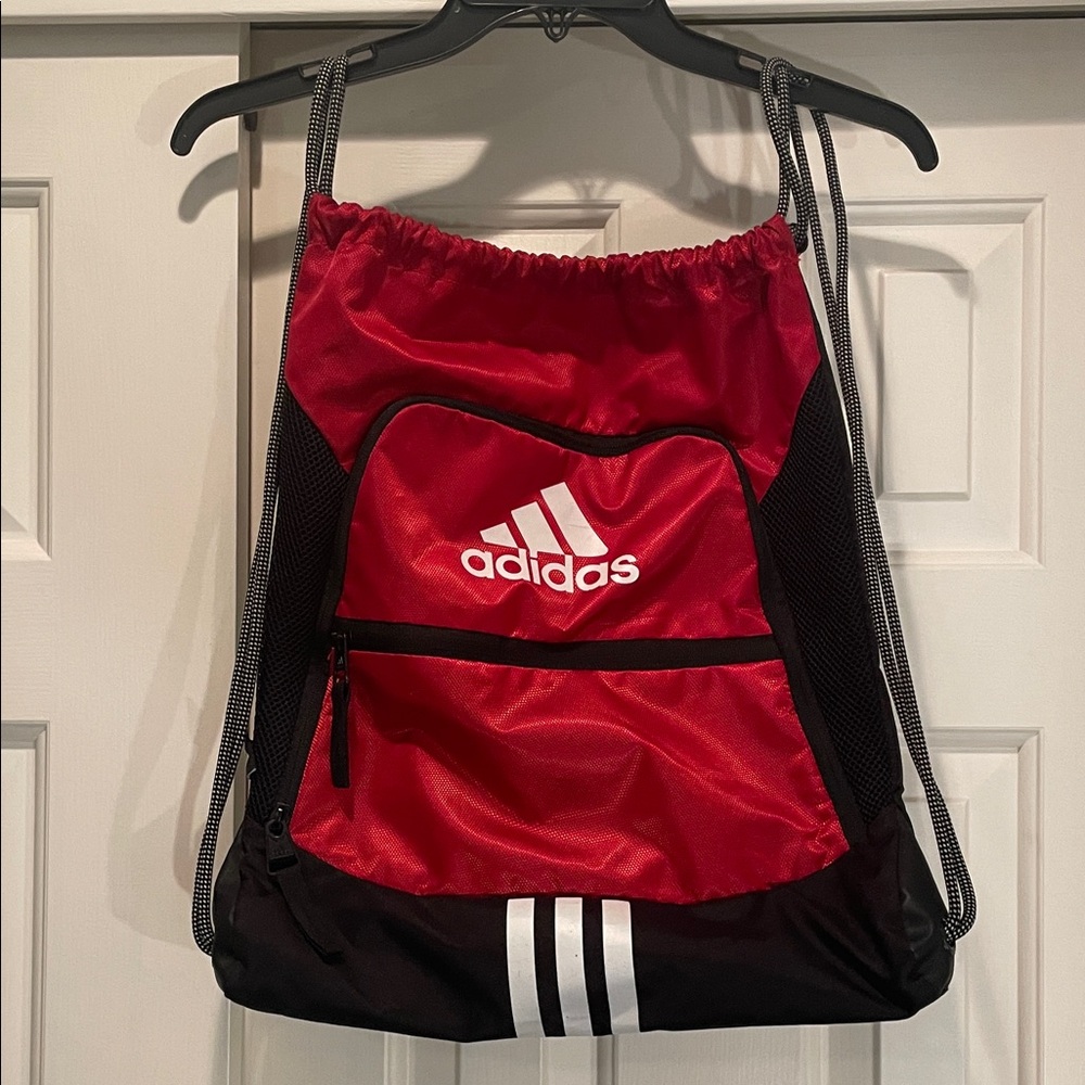 Adidas Red and Black Sports Sack Backpack